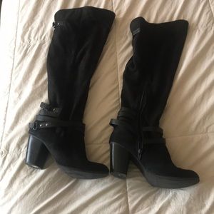 3 inch black heel boots!